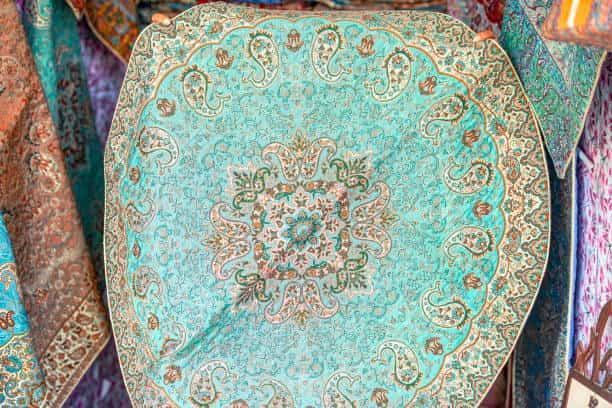 تصویر 4 از قیمت خرید رو میزی ترمه گرد + فروش ویژه